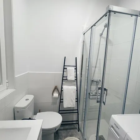 Con Terraza En El Centro De Lägenhet *